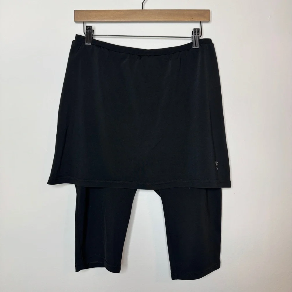 Modest Swim Skirt and Knee Shorts Black